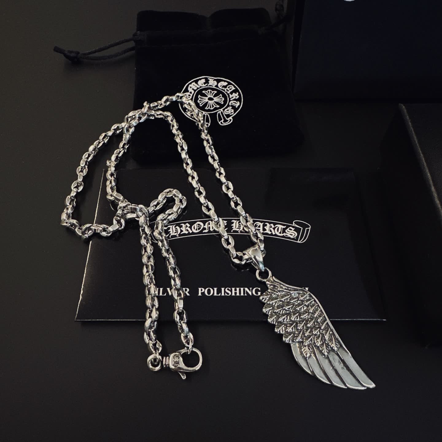 Chrome Hearts Wing Pendant Necklace